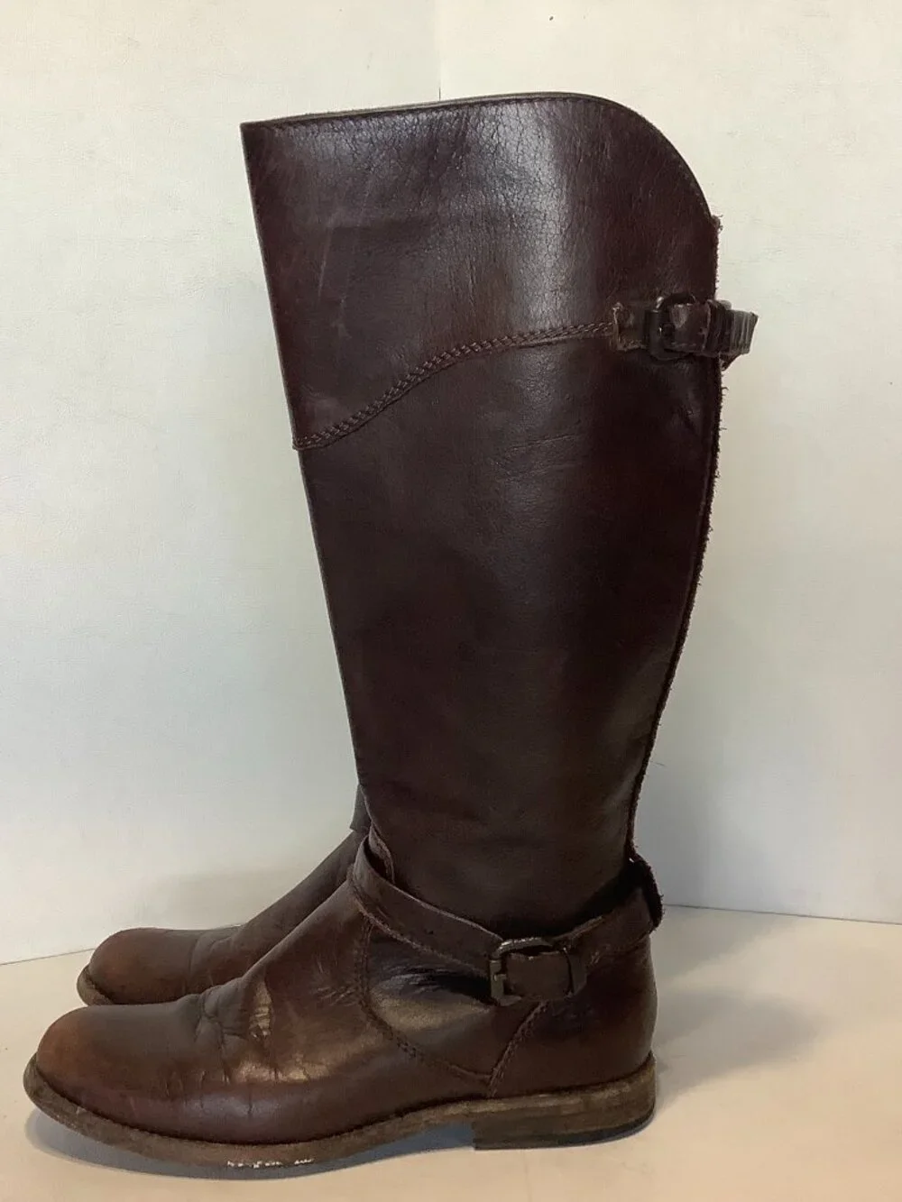 Frye Leather Phillip Riding Equestrian Boots Women’s 7.5 B Brown